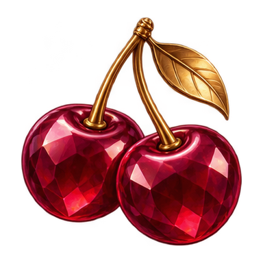 pair of ruby cherries