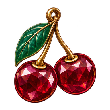 ruby cherry pendant